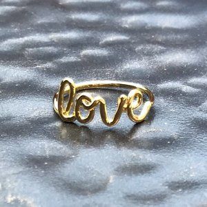 Gold Love Ring - Style On The Spot